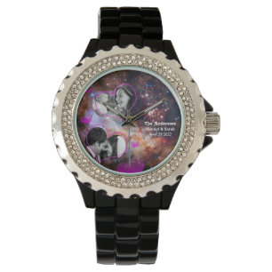 Galaxy Stars Anniversary, Wedding Photo Collage Watch