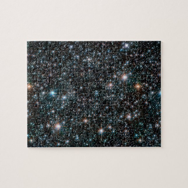 Galaxy Stars Cosmic Outer Space Challenging Black Jigsaw Puzzle (Horizontal)