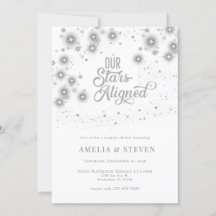 Galaxy Stars   Couples Shower Invitation