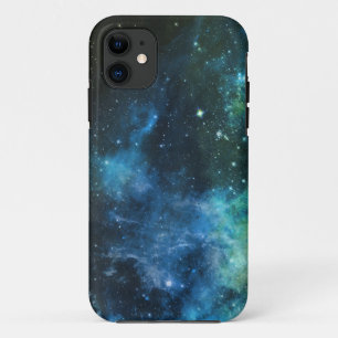 Galaxy Stars Nebula iPhone Blue Green 5/5S Case