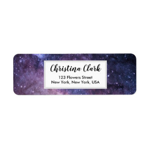 Galaxy Stars Night Personalised Custom Address