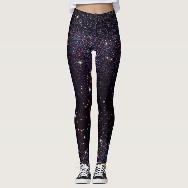 Galaxy Stars Space Geek Leggings (Front)
