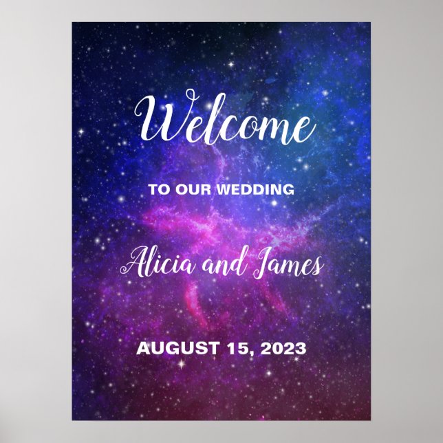 Galaxy Stars Welcome Poster (Front)