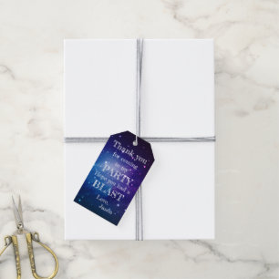 Galaxy Themed   Birthday Party   Gift Tag