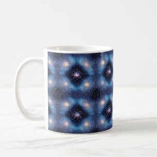 Galaxy themed pattern coffee mug