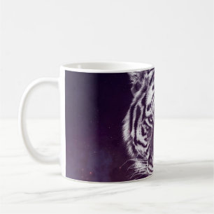 Galaxy Tiger Face Wallpaper Coffee Mug