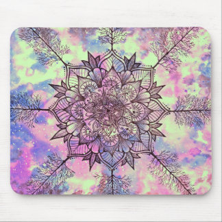 Galaxy Tree Mandala Mouse Mat