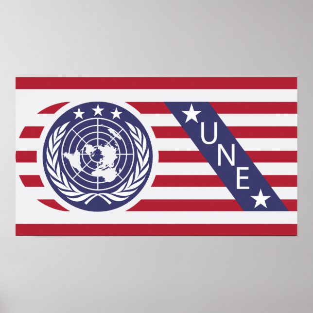 Galaxy U.N.E Flag Poster (Front)