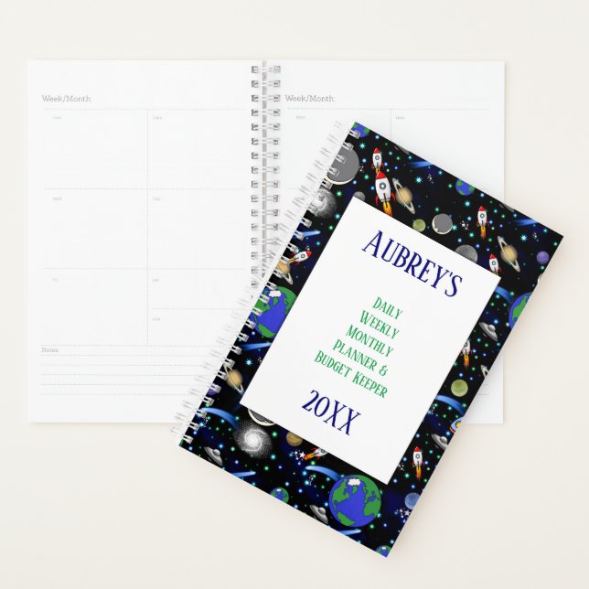 Galaxy Universe Daily Budget Planner (Display)