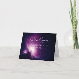 Galaxy Universe Mystical Wedding Thank you 