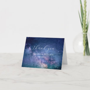Galaxy Universe Mystical Wedding Thank you 