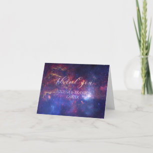 Galaxy Universe Mystical Wedding Thank you 