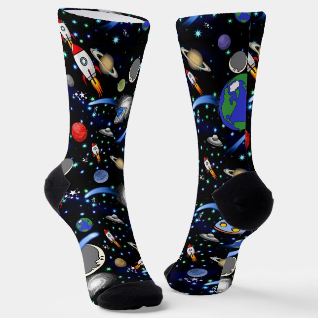 Galaxy Universe  Socks (Angled)