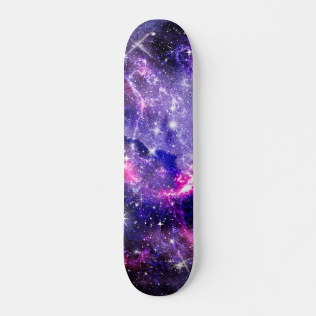 Galaxy, Universe, Stars, Outer Space Gift Pattern Skateboard (Front)