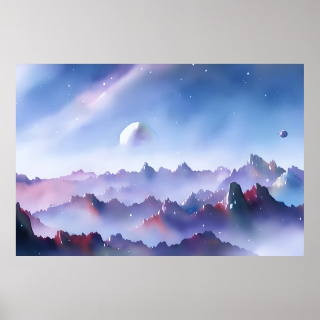 Galaxy, Universe, Stars, Outer Space  Poster (Front)