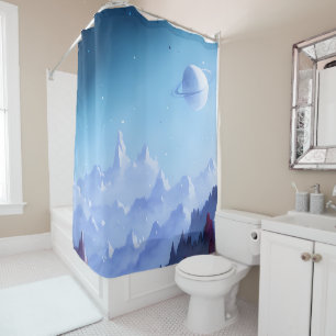 Galaxy, Universe, Stars, Outer Space Shower Curtain
