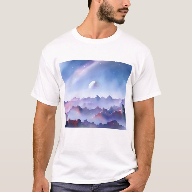 Galaxy, Universe, Stars, Outer Space  T-Shirt (Front)
