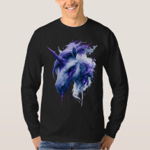 Galaxy Watercolor Unicorn Long Sleeve