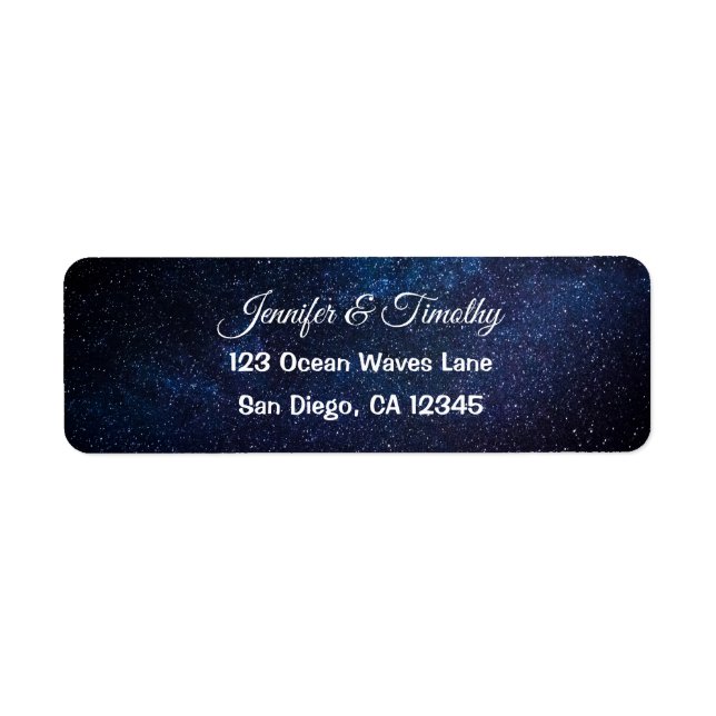 Galaxy Wedding Celestial Universe Stars Elegant (Front)