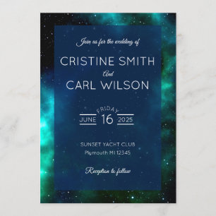Galaxy wedding invitation