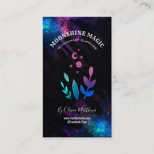Galaxy Witchcraft Spell Kit Business Card (Front)