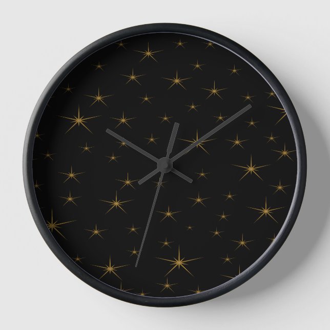 Galaxy Wood Framed Clock (Front)