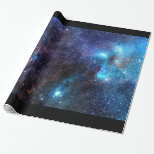 Galaxy Wrapping Paper 2- With Black Border