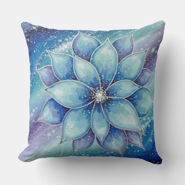 GalaxyMistFlower  Cushion (Front)