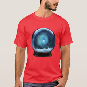 Galay in a snow globe artistic space inspired T-Shirt