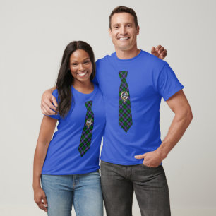 Galbraith Scottish Clan Badge & Tartan Necktie T-Shirt