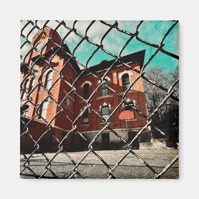 galena feehan hall historic building magnet (Front)