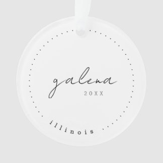 Galena, IL Travel United States Simple Ornament