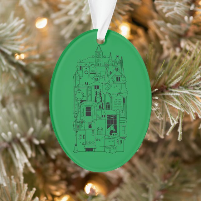 galena illinois collage ornament (Tree)