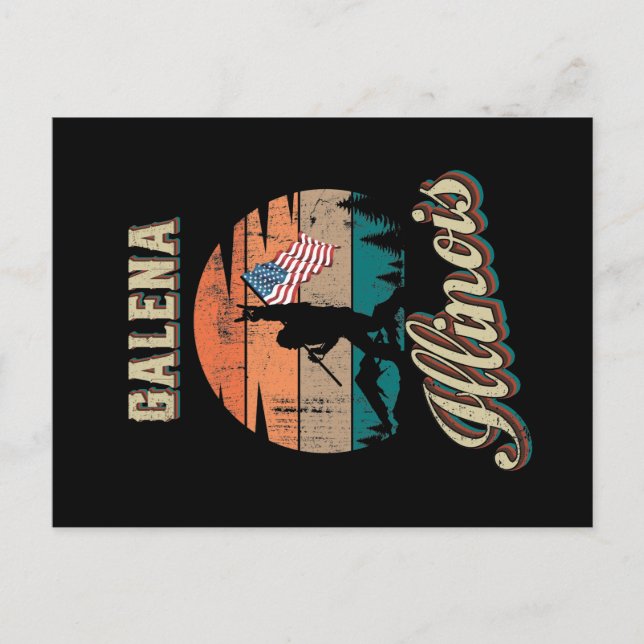 Galena Illinois Postcard (Front)