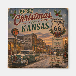 Galena Kansas Route 66 Keepsake Magnet