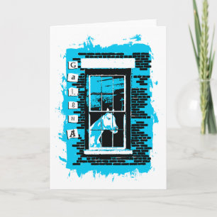 galena window horse holiday card