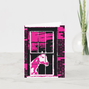 galena window horse holiday card