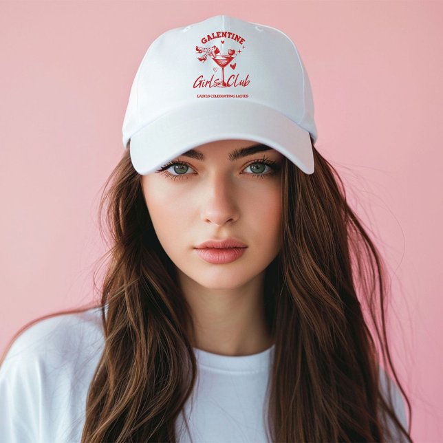 Galentine Girls Club Valentine Girls Night Party Trucker Hat (Creator Uploaded)