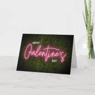 Galentine Neon Sign Valentine's Day Card