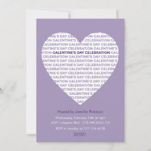 Galentine Valentines invitation xoxo Friends Heart