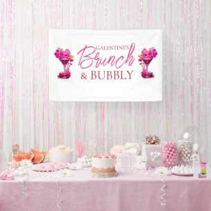 Galentine's Brunch and Bubbly Banner