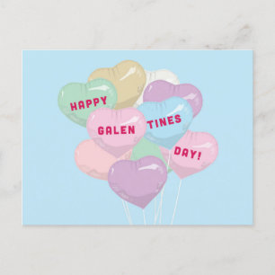 Galentine's Conversation Balloons - BADASS SQUAD Postcard