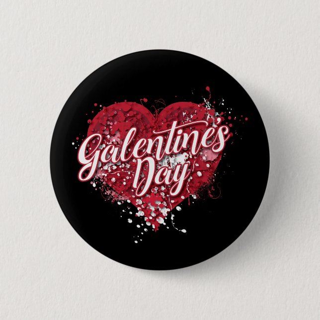 Galentines-Day 6 Cm Round Badge (Front)