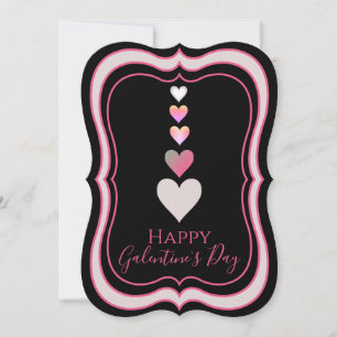 Galentine's Day Best Friend Hearts Holiday Card