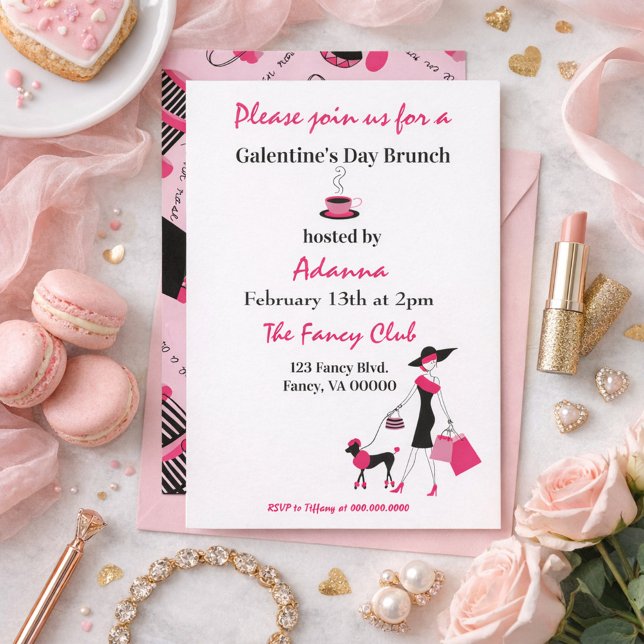 Galentine's Day Brunch Fancy  Invitation (Creator Uploaded)