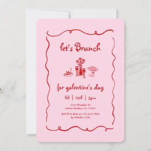 Galentine's Day Brunch Invitation