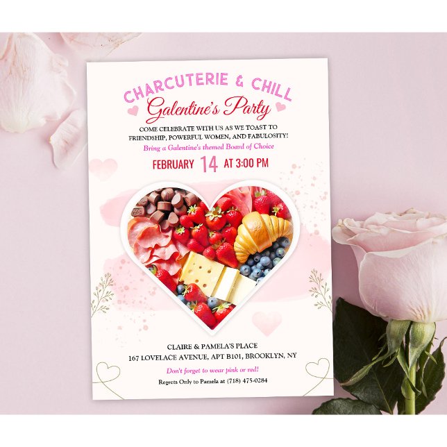 Galentine's Day Charcuterie Board Invitation (Creator Uploaded)