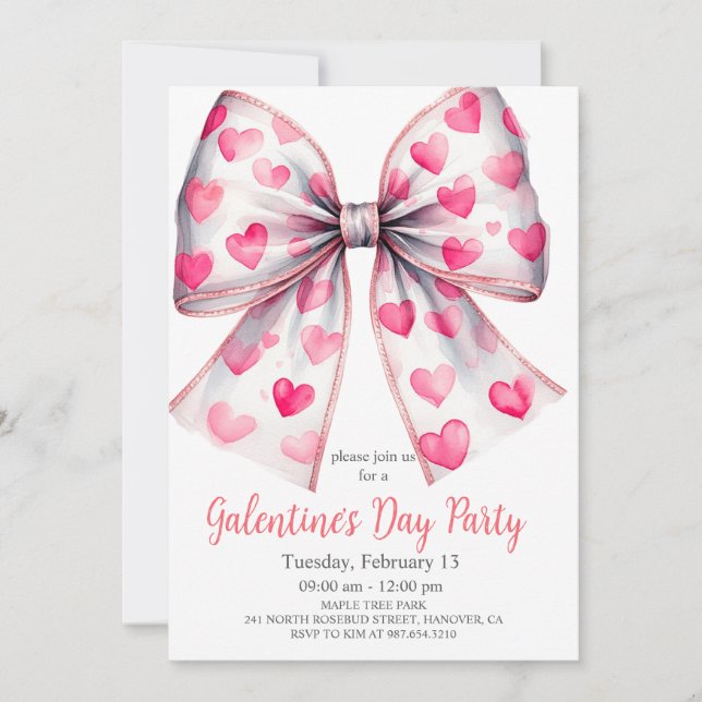 Galentine's Day 'Favorite Things' Invitation (Front)