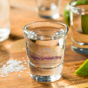 Galentine's Day Mandala Shot Glass