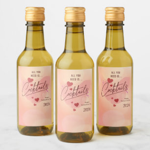 Galentine's Day Personalised Wine Bottle Label Set